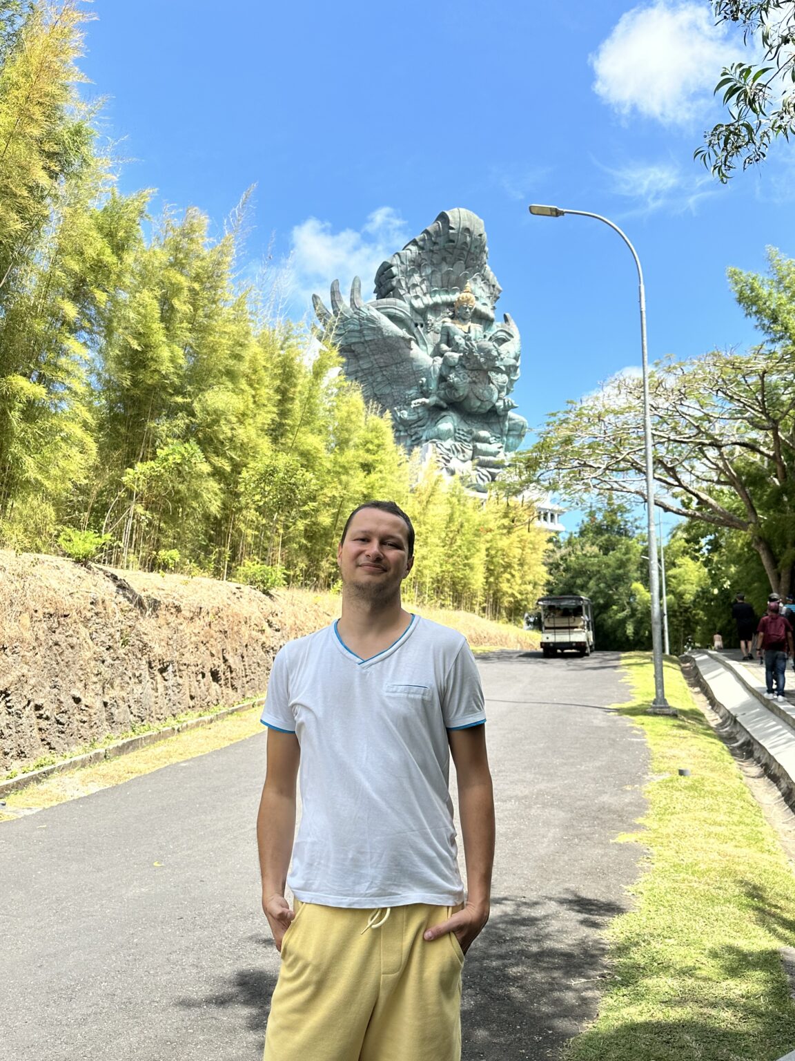 The towering Garuda Wisnu Kencana (GWK) Statue in Bali