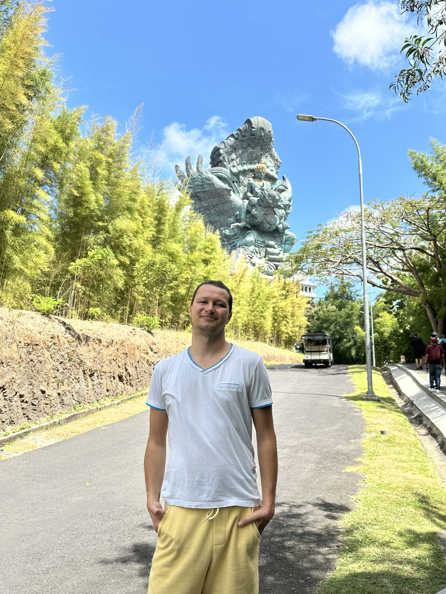 The towering Garuda Wisnu Kencana (GWK) Statue in Bali