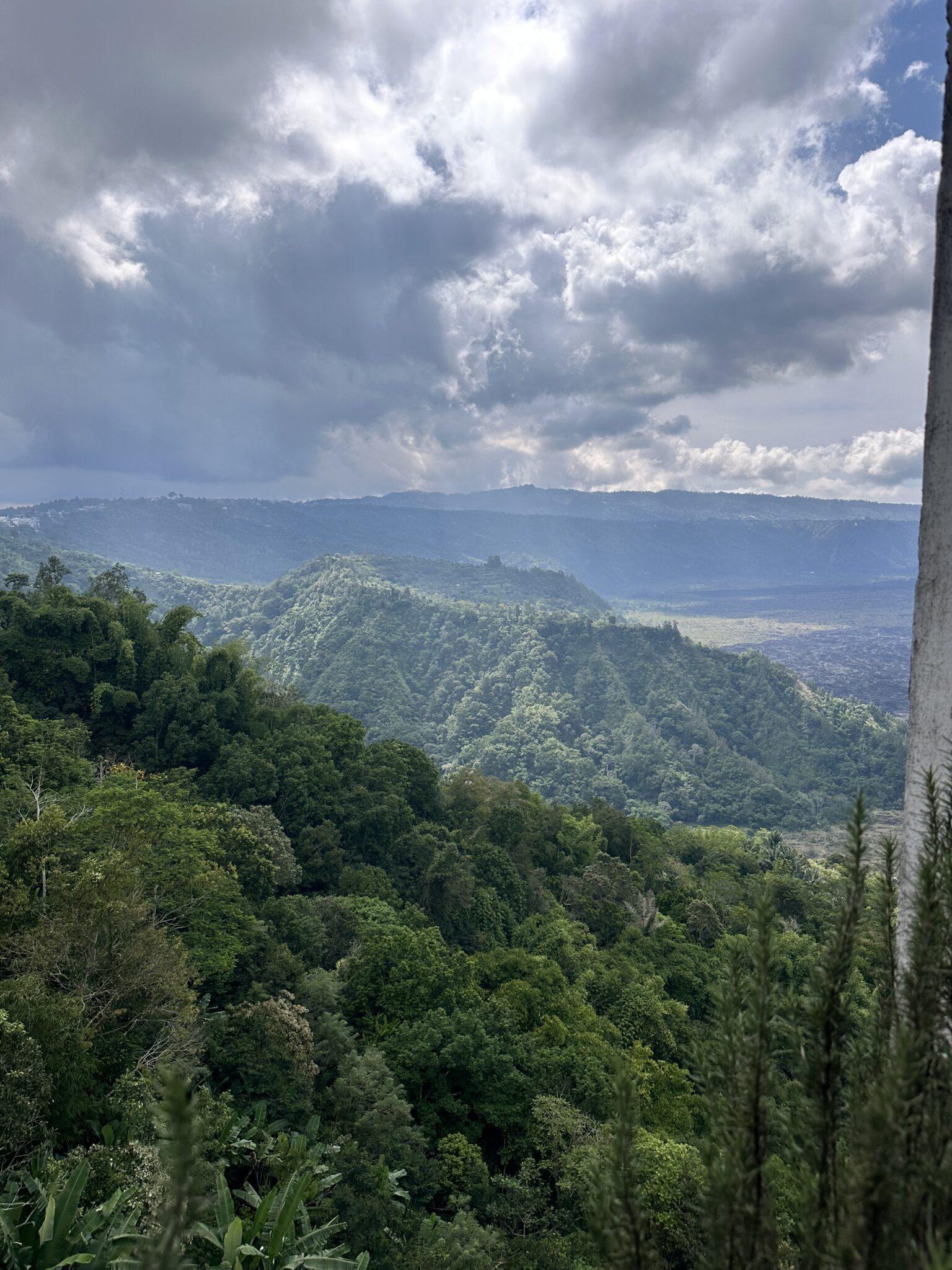 A breathtaking view of Batur Volcano at noon