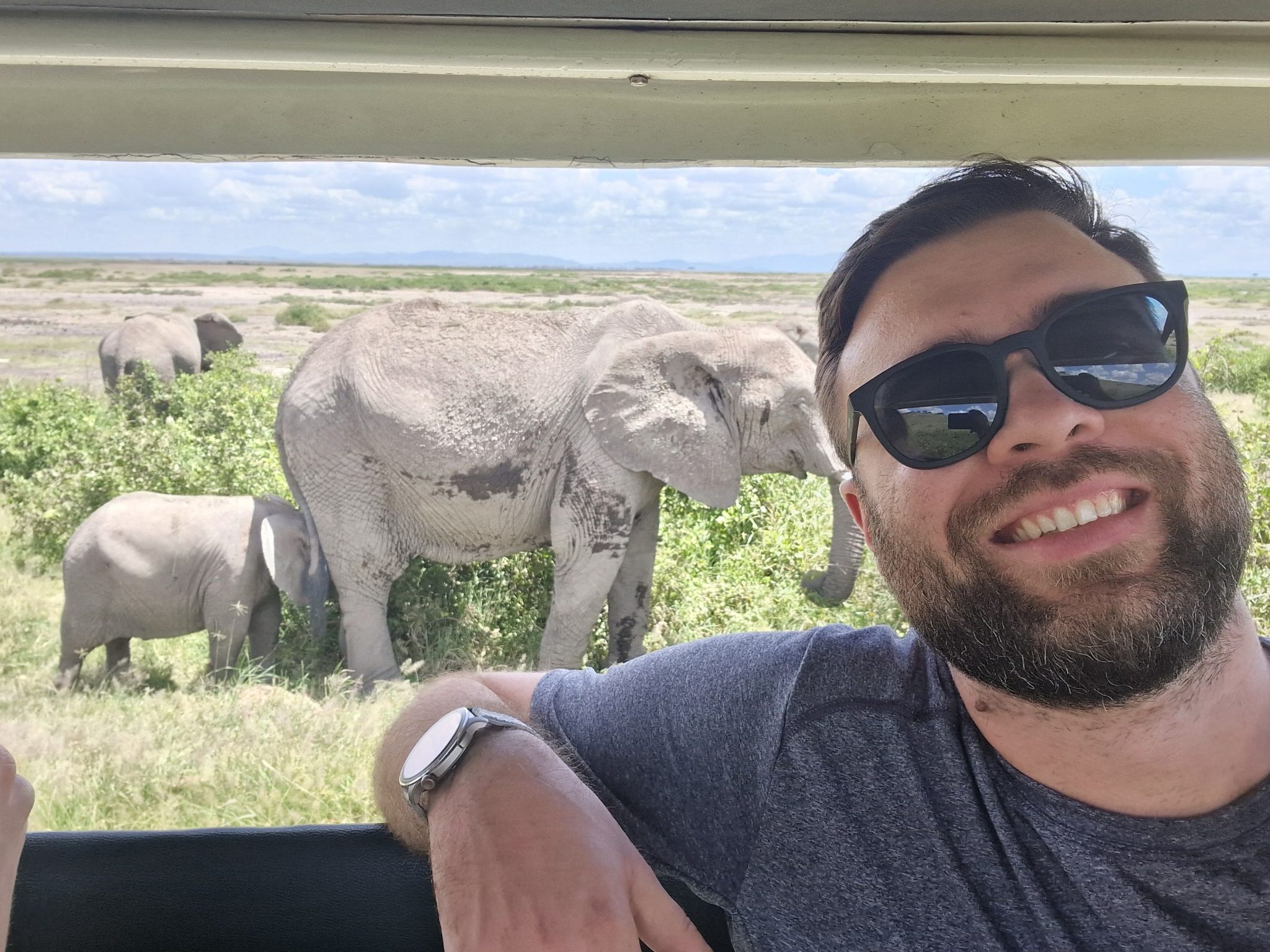 Milos going on a safari in Kenya