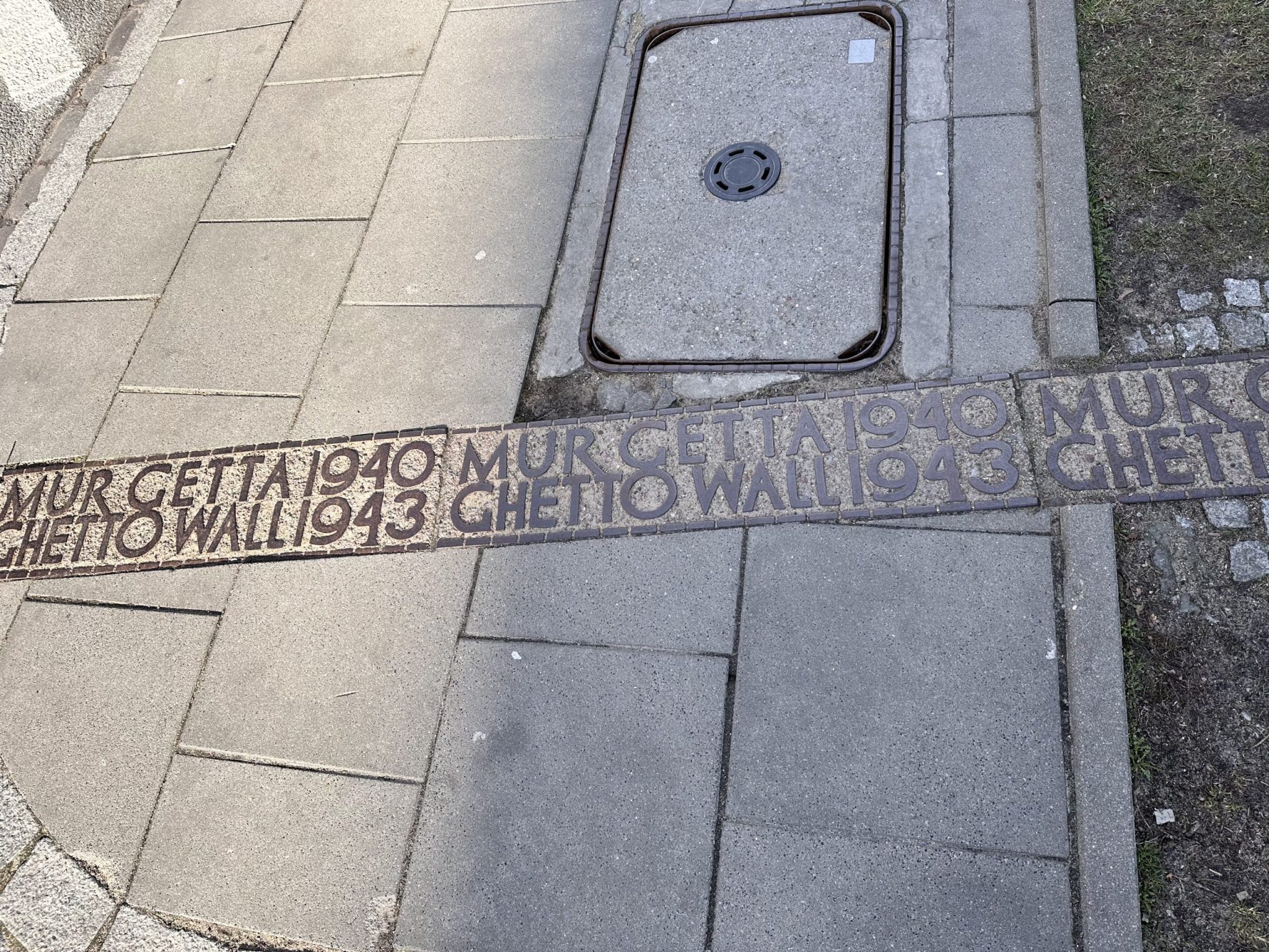 The Warsaw Ghetto wall remainders